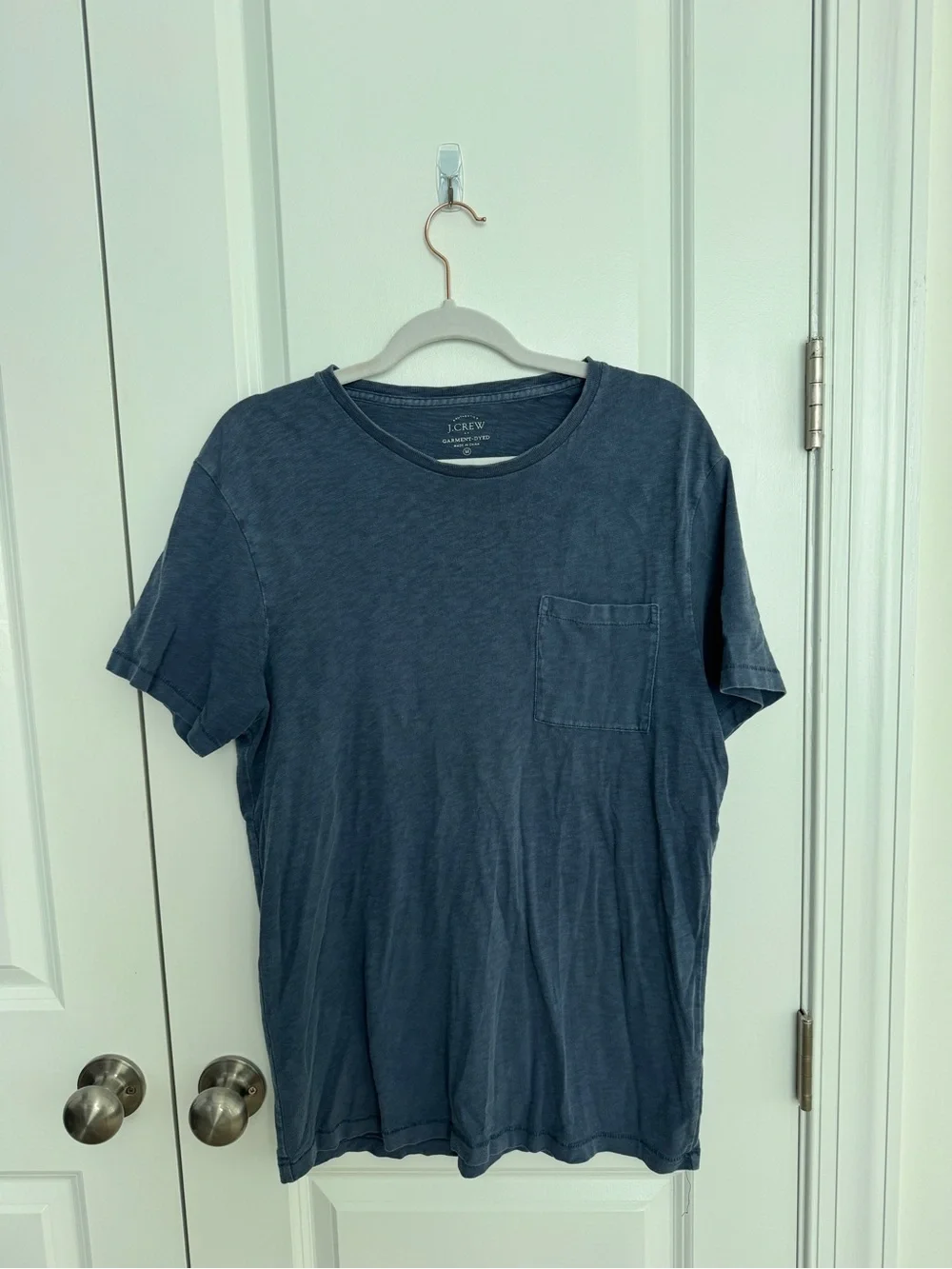 J. Crew Men's Slate Blue Short-Sleeve Pocket Tee